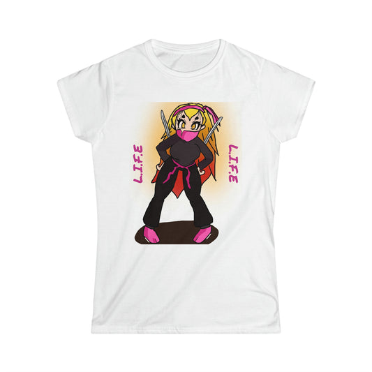 L.I.F.E  Girl Ninja Women's Tee