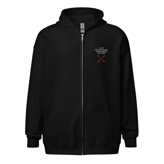 L.I.F.E  Cross Zip up Hoodie